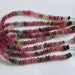 AA quality Natural Multi Tourmaline rough sold per 8-inch strand GW659