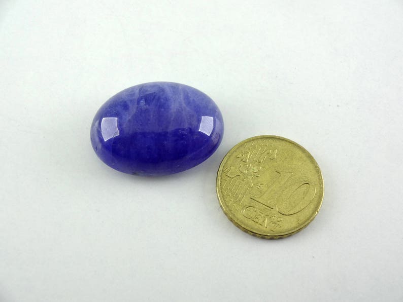 Big Size Natural Tanzanite Smooth Cabochon Oval Shape 18X25mm 43Cts
