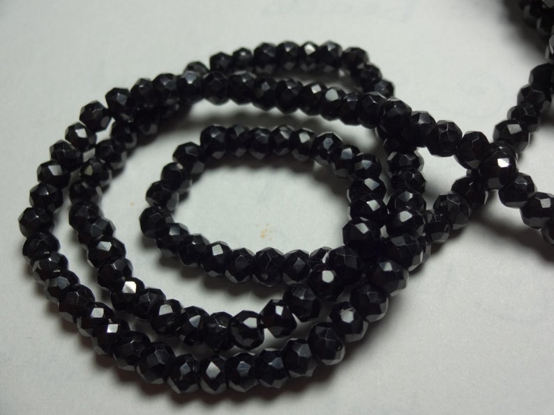 12 Pcs Round 12 Ct 5 mm Certified Black Diamond Bead For Jewelry Making AAA