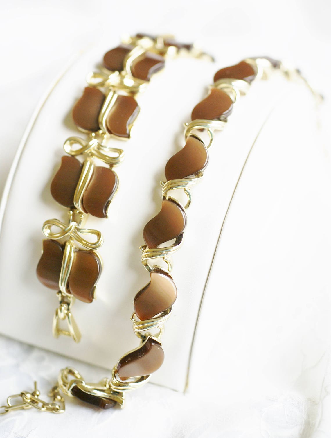 Star Thermoset Necklace Bracelet Set Vintage Star Designed Etsy