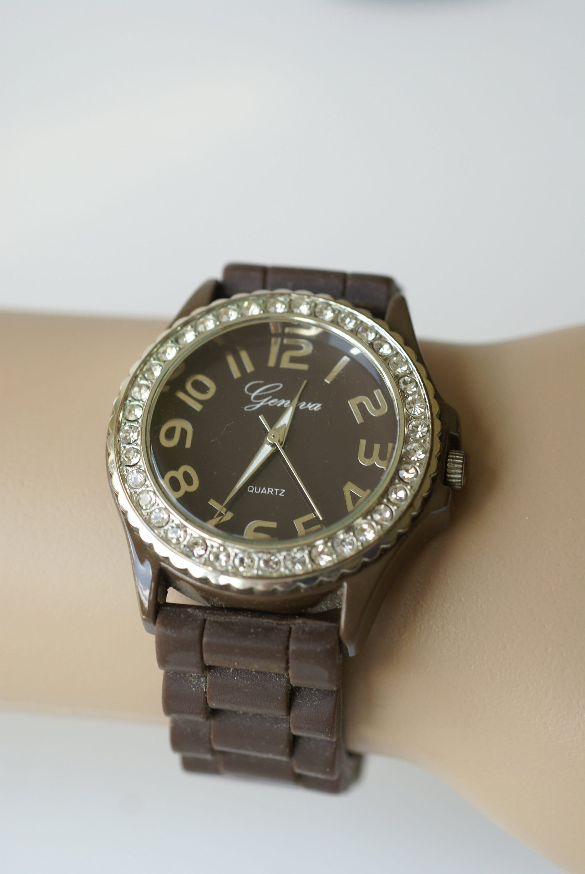 Steel By Design Bigger Face Women\'s Watch Silver Stainless Brown Leather ASHBOURNE LADIES WATCH WITH SILVER CASE & TAN BROGUE LEATHER  main image 3