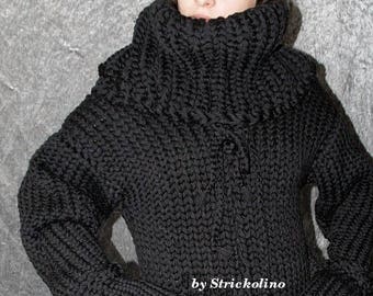 5 kg Turtleneck Catsuit ore sweater dress thick knit chunky wool jumpsuit wool dress knitted jumpsuit knitted catsuit or men by Strickolino