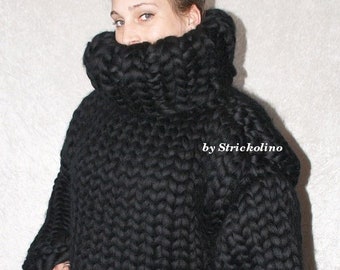 Handmade thick and chunky knitwear by Strickolino on Etsy