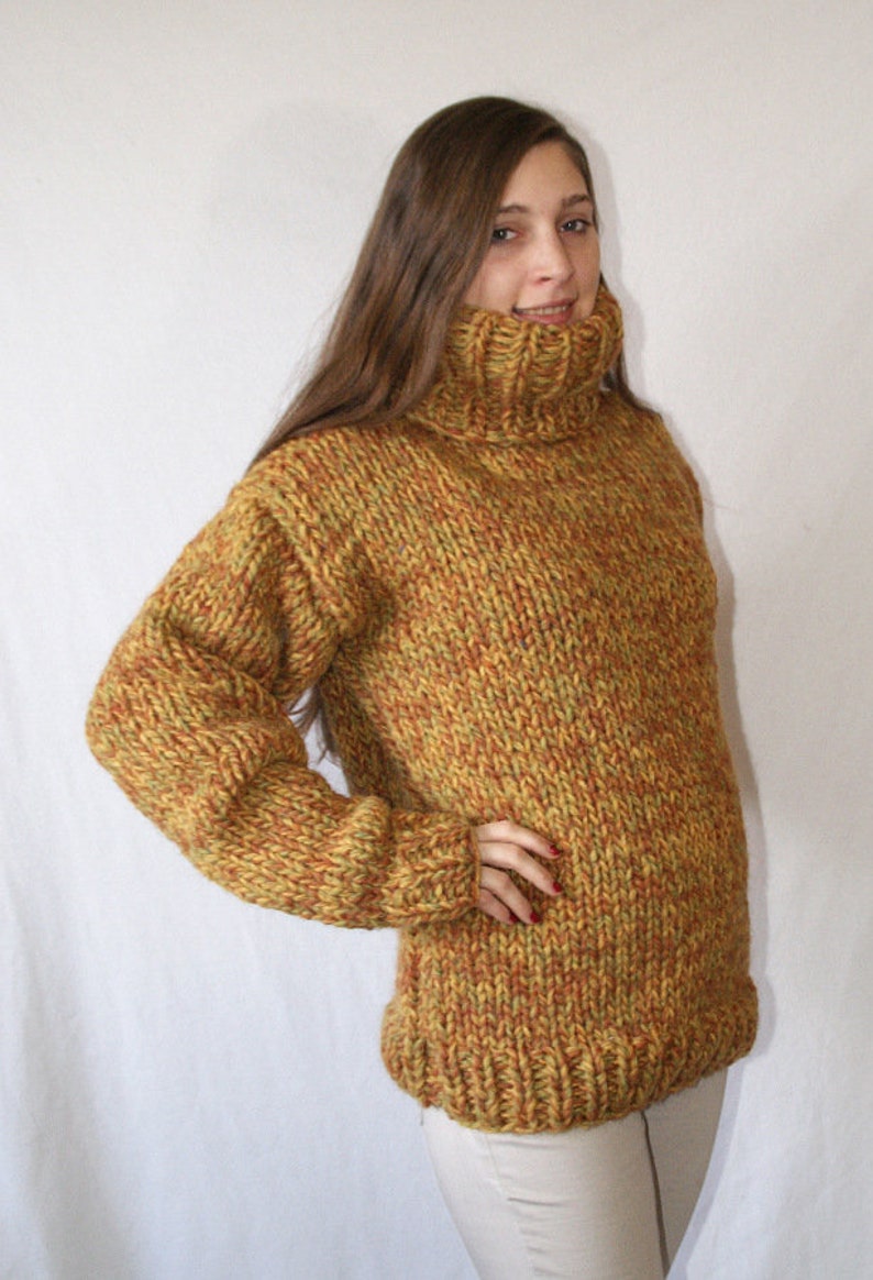 25 kg Turtleneck Sweater iclandic Lopi wool chunky thick knit | Etsy