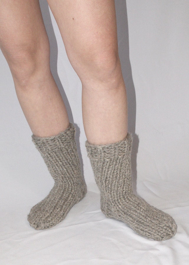 Stockings socks extra itchy and scratchy chunky knit pur wool Etsy