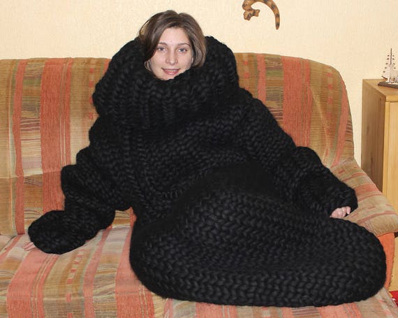 12 kg Sleeping bag thick knit gigantic monster chunky | Etsy