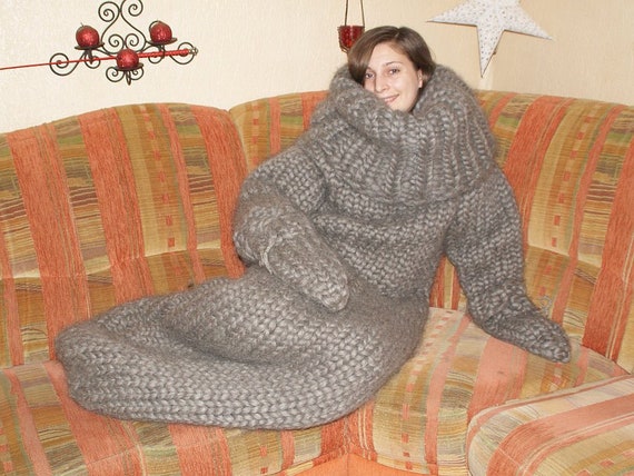 knitted sleeping bag