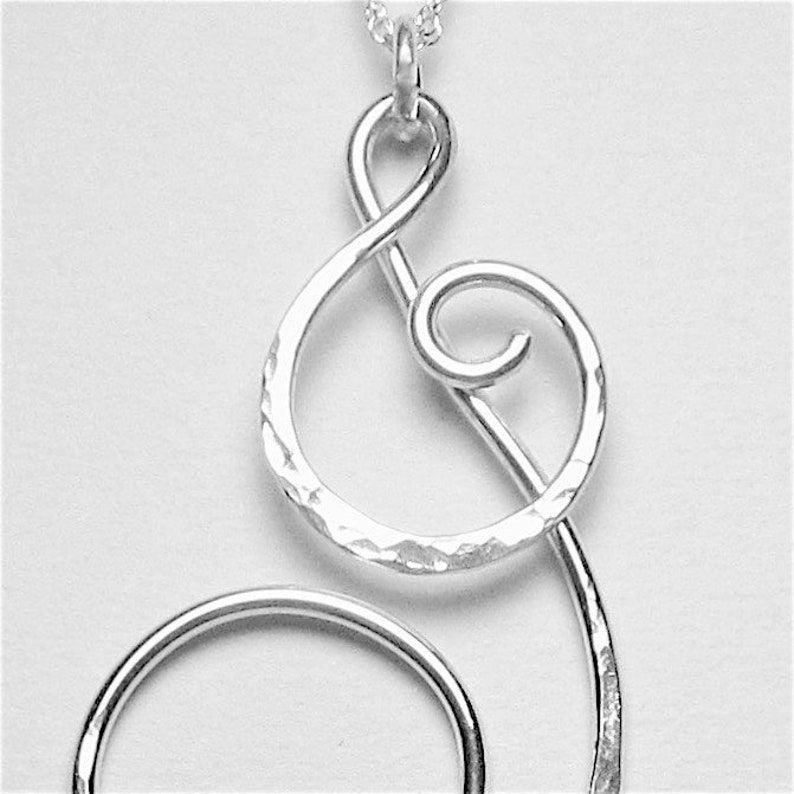 Letter J Necklace Letter Necklace Personalized Necklace Large Etsy