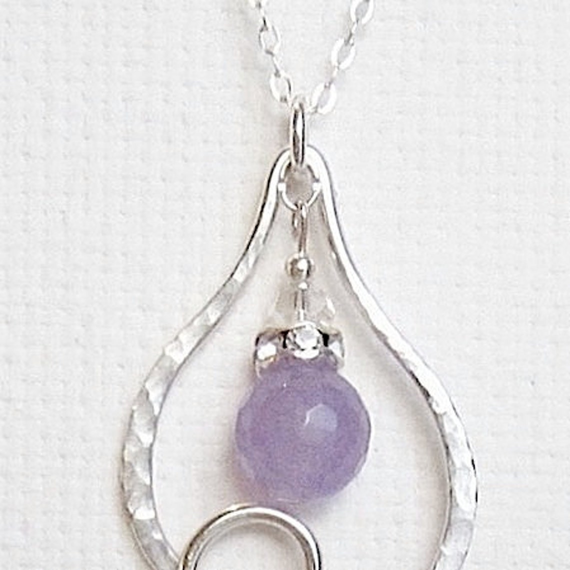 Custom Birthstone Necklace Sterling Silver Birthstone Necklace Etsy