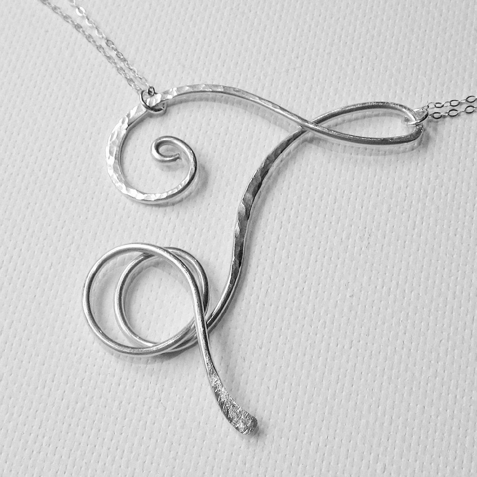 Personalized Necklace Letter T Necklace Initial T Necklace Etsy