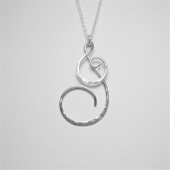 Letter J Necklace Letter Necklace Personalized Necklace Large Etsy