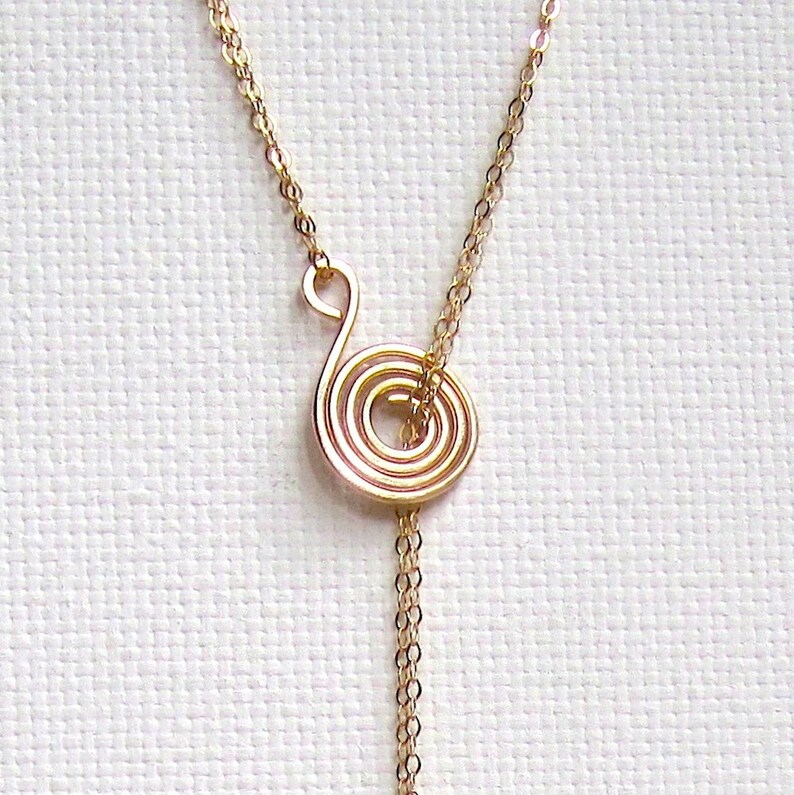 Lariat Necklace Gold Lariat Gold Boho Necklace Hammered Etsy
