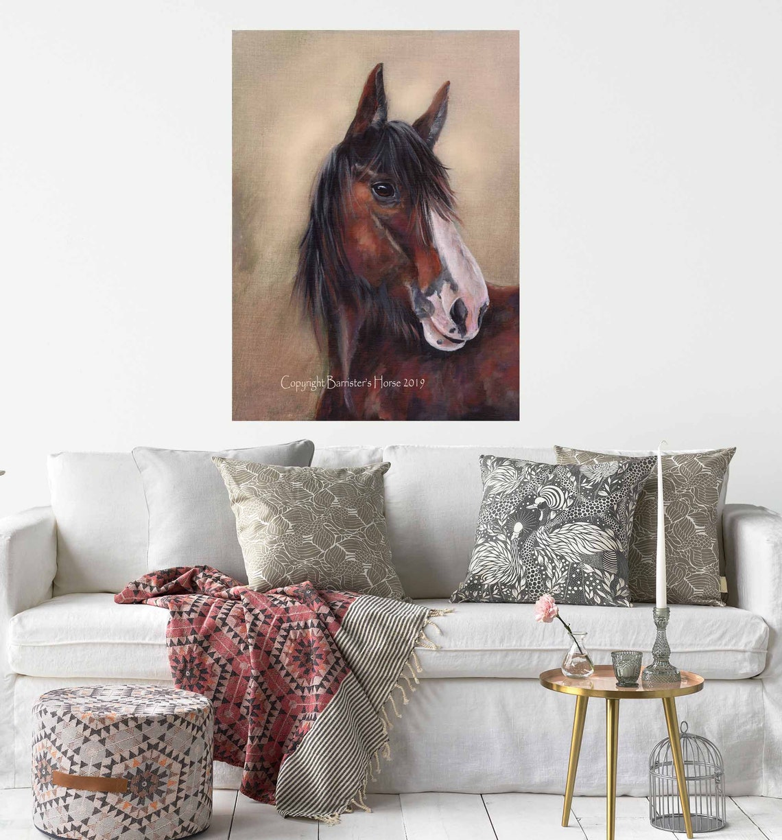 SHIRE HORSE Chunky Canvas Wrap Print From My Acrylic Etsy