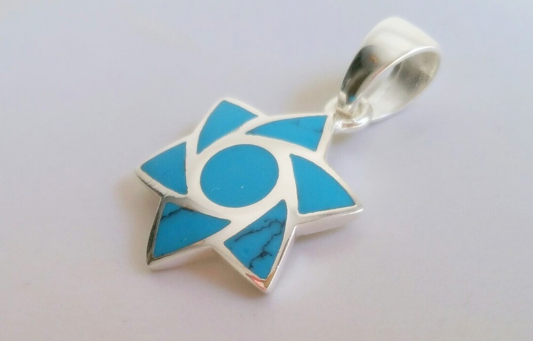 Collier Étoile De David En Métal Argenté - Chaîne 46+4 Cm, Fermoir Mousqueton