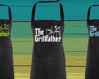 Hochwertige Fairtrade Latzschürze - The Grillfather