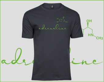Hochwertiges Herren T-Shirt Slim-Fit - Adrenalin Strukturformel Var.3