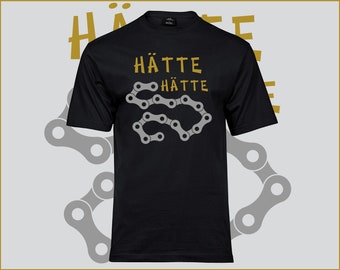 Hochwertiges Herren T-Shirt Regular Fit - Hätte Hätte Fahrradkette / Motorradkette