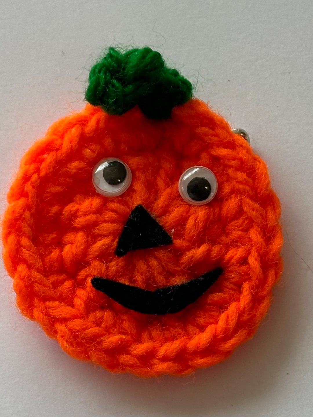 Crocheted Orange Pumpkin Jack-o-lantern Halloween Fall Pin - Etsy