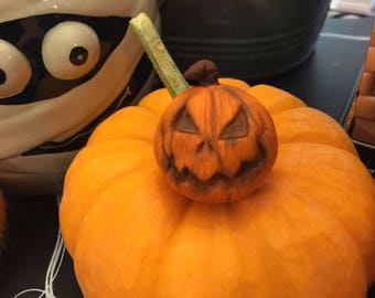 Halloween Pumpkin Jack O Lantern Miniature Sculpture Figurines