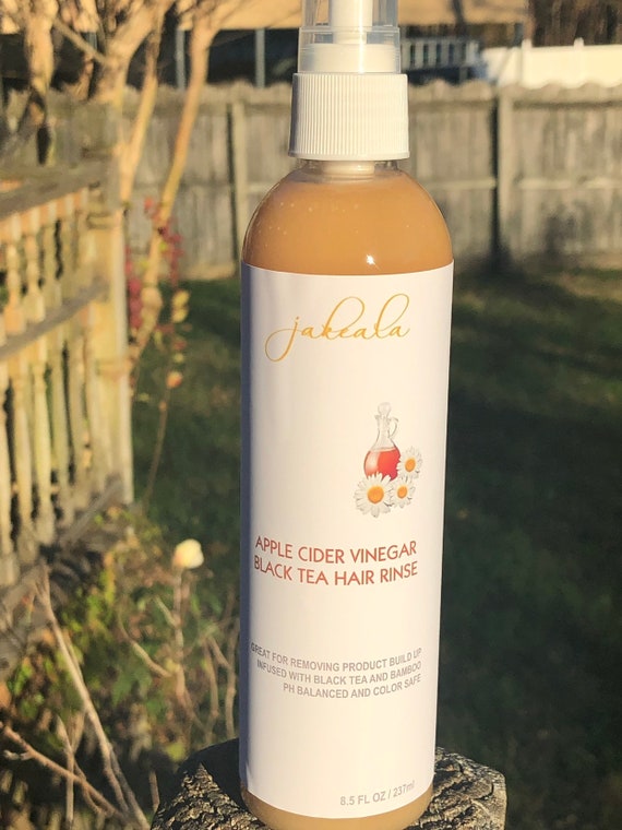 Hair Rinse Apple Cider Black Tea Tonic Clarifying Vinegar Etsy