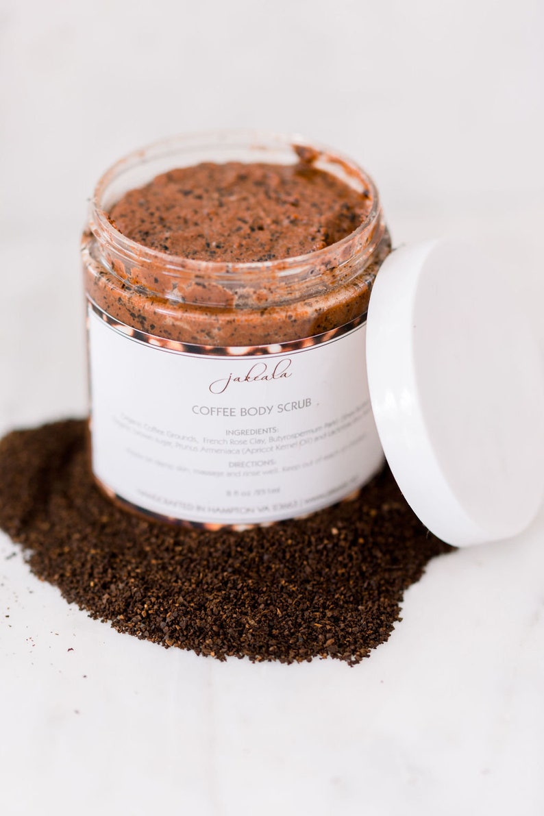 Coffee Body Scrub Vegan Exfoliating Cellulite Polish Rose Etsy