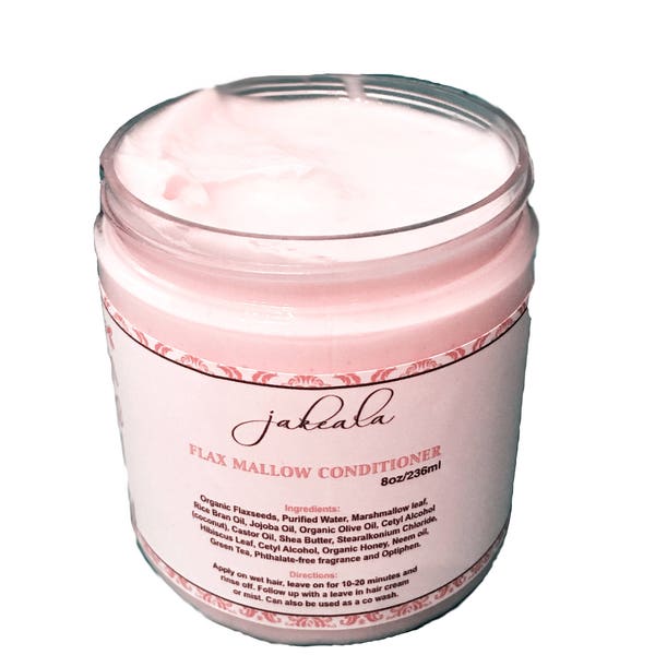 Haarconditioner Hibiskus Leinsamen Marshmallow - Reinigung Co Wash Naturprodukt Protein frei lockig