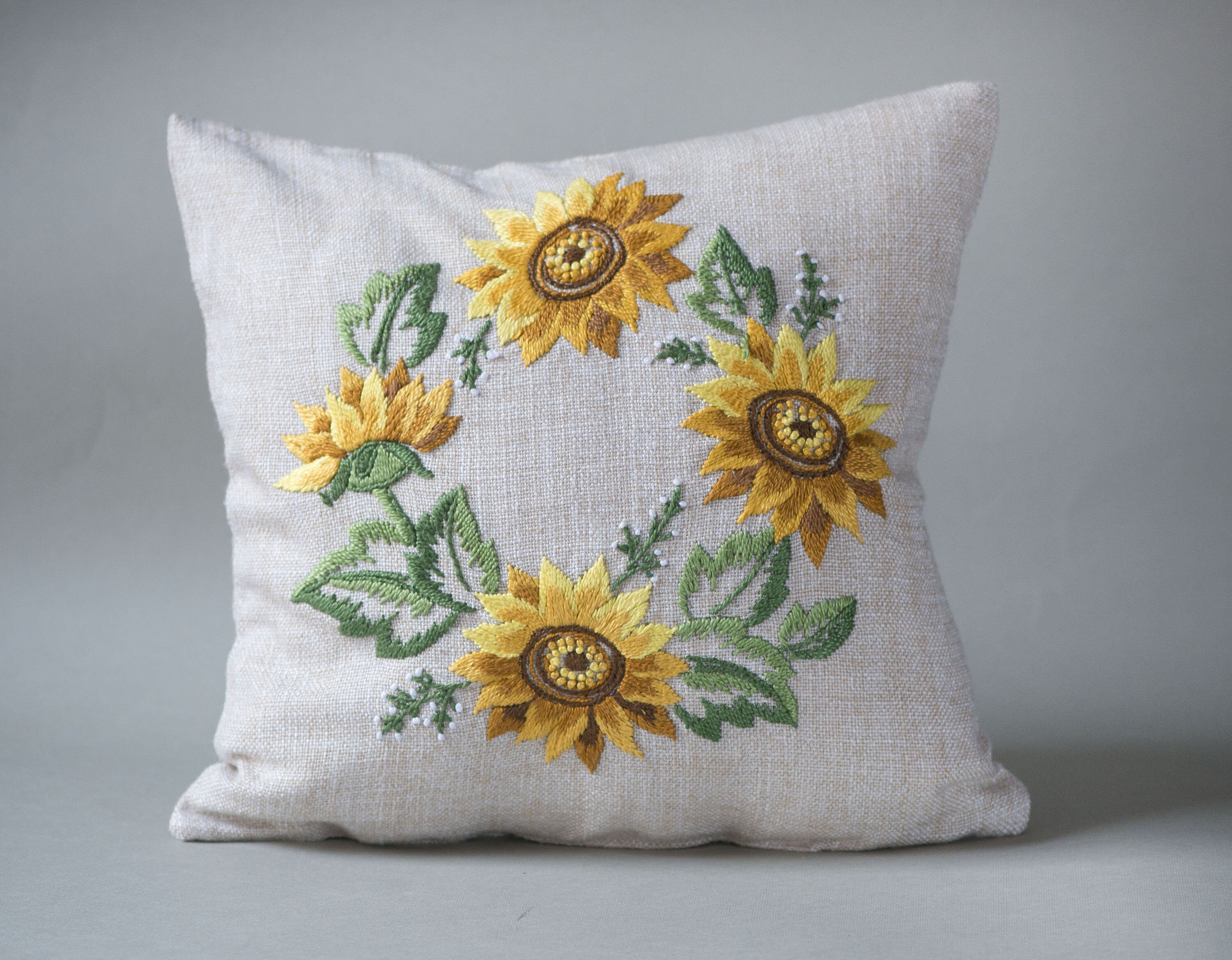Asamour Sunflower Throw Pillow Covers Cotton Linen Vintage Yellow Flower and Green Leaves Spring Summer Decorative Pillow Case Cotton Linen Farmhouse Cushion Cover Square 18x18 Inches Sunflower Asamour Sunflower Throw Pillow Covers Cotton Linen Vintage Yellow Flower and Green Leaves Spring Summer Decorative Pillow Case Cotton Linen Farmhouse Cushion Cover Square 18x18 Inches Sunflower