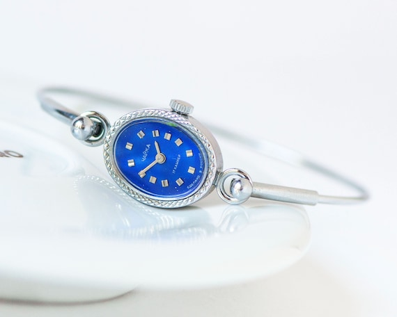 Classic cocktail watch for women CHAIKA silver sh… - image 1