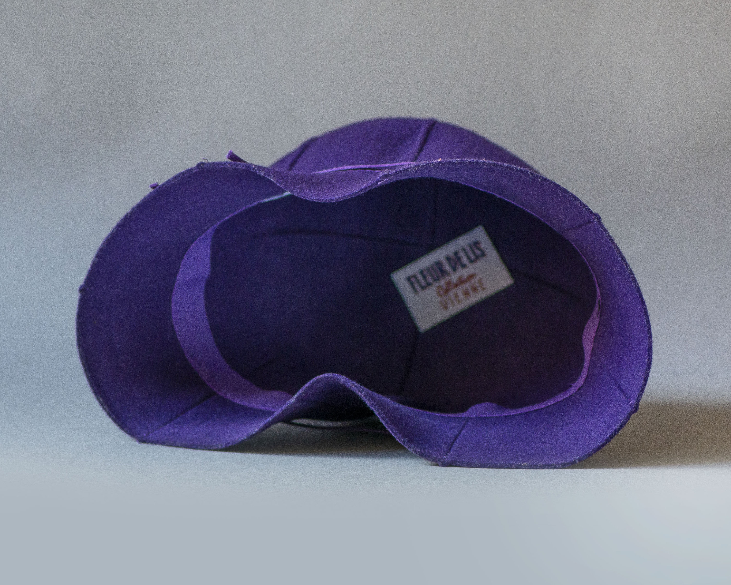 Purple Wool Felted Handmade Grandma Bucket Hat Granny Stitch Bucket Hat - Purple - Etsy main image 2