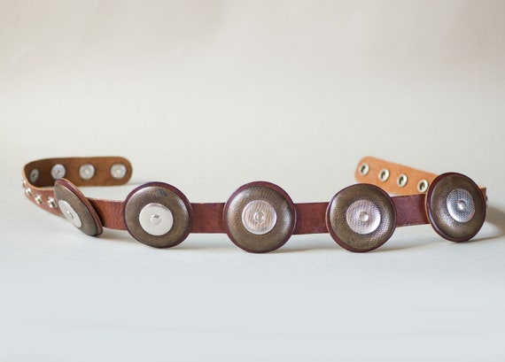 Vintage Leather Snake skin Brown Belt BOHO il_340x270.6743068018_91n1.jpg main image 4