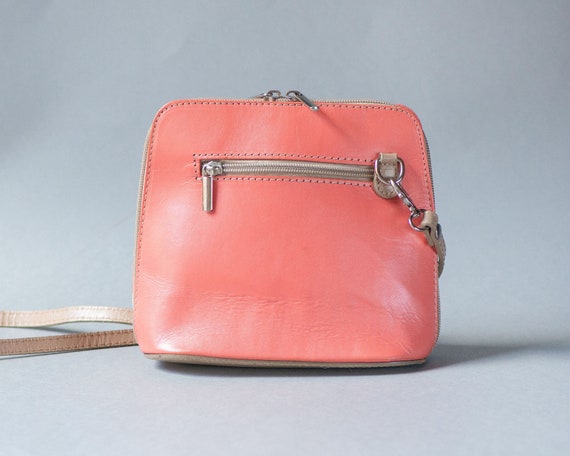 Light Pink Crossbody Bag Small Genuine Leather. V… - image 5