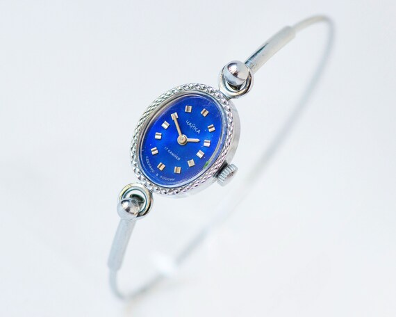 Classic cocktail watch for women CHAIKA silver sh… - image 3