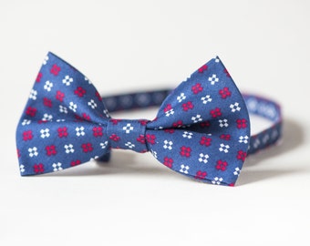 Vintage Men&#39;s Bow Tie - Bowtie Neck Bow Navy Red White - Ties Bowties Formal Men’s Accessory - Bow Tie Gent’s Tuxedo Butterfly Cotton