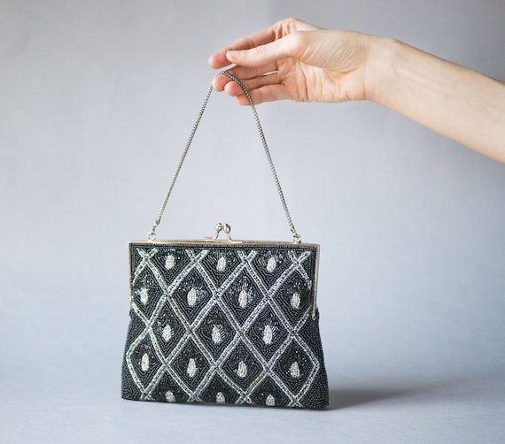 silver formal clutch
