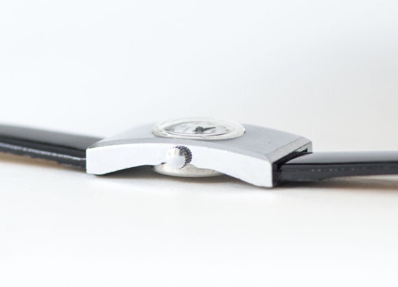 Rectangular women watch silver shade CHAIKA vinta… - image 6