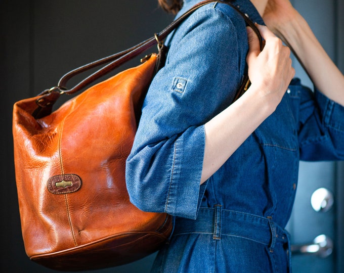 Womens Faux Leather Tan Casual Shoulder Purse