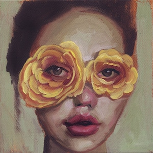 Surreal Flower Painting Giclee Print