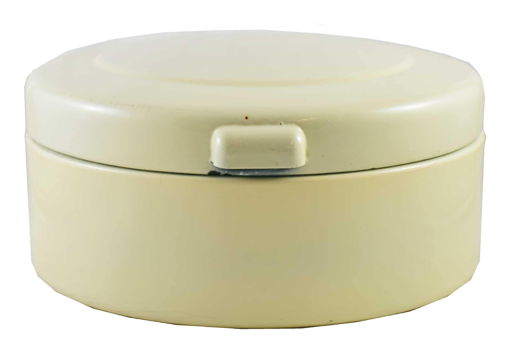 Round Enamel Bread Bin - Etsy