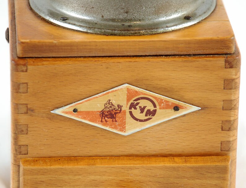Vintage German wooden coffee grinder Kym