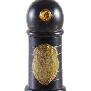 Antique perfume Dralle Illusion Muguet Lily of the valley ebony  holder