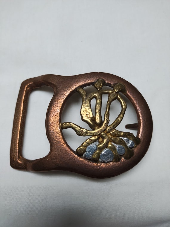 Copper, Aluminum and Brass Belt Buckle from The Ma