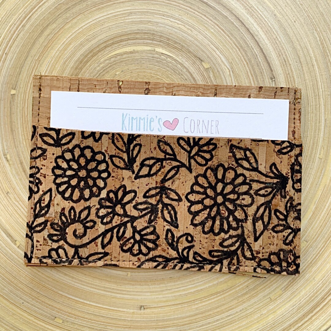 Card Holder, Slim Wallet, Card Organizer, Business Card Holder, Cork