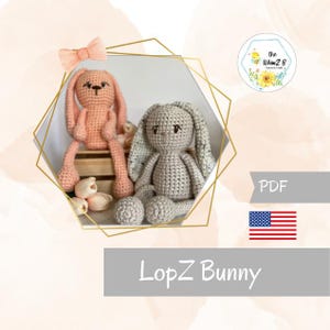Low Sew Crochet Bunny Pattern: Easy Amigurumi (PDF Pattern)