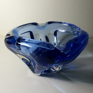 Vintage handmade glass manufactured in Czech Republic