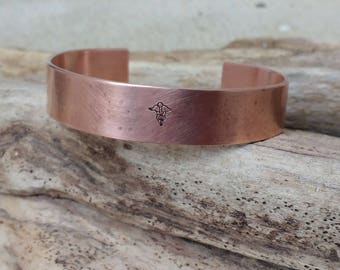 Medical Alert Custom Bracelet Cuff, Hand Stamped Bracelet, Medical Alert Personalized Jewelry, Medical Cuff, Diabetes Cuff