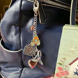 Cinderella Princess Ball Pumpkin Carriage Bag Purse Charm