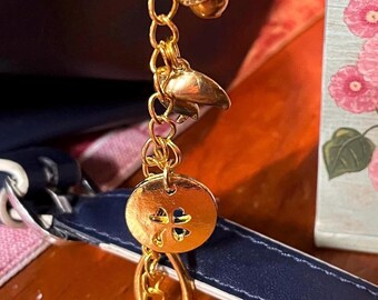Lucky Acorn Fortune Cookie Wishbone Bag Purse Charm