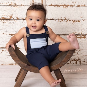 Sitter boy photo outfit baby boy props, baby photography, 6 colors romper 3,6,9 mo sitter photo shoot, sitter photography prop. RTS image 9