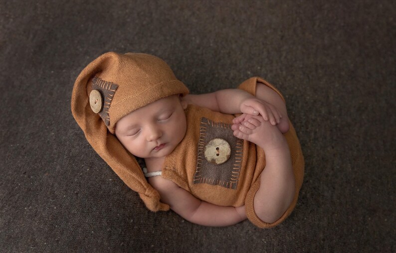 Newborn boy Photo Outfit Baby Photo shoot Rustic Photo