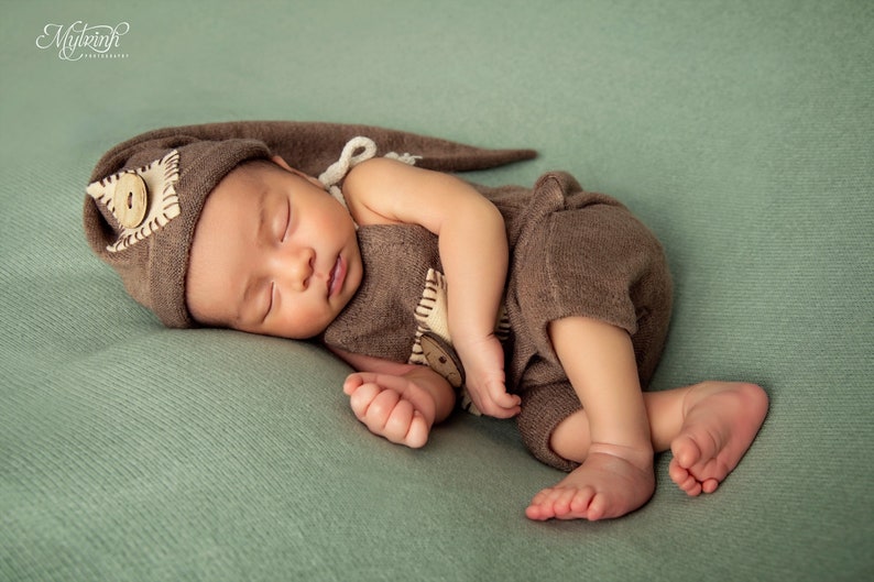 Newborn boy Photo Outfit Baby Photo shoot Rustic Photo